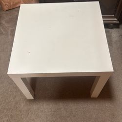 Two White Tables 