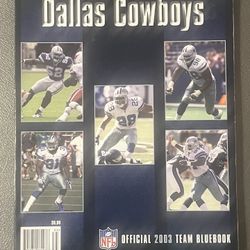 Dallas Cowboy 2003 Official Team Bluebook 