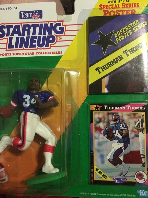 Staring Lineup Thurman Thomas Buffalo Bills action figure