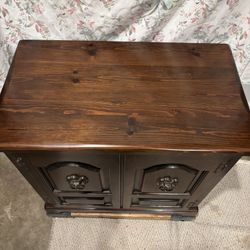 Century Furniture Dark Brown Wood Nightstand