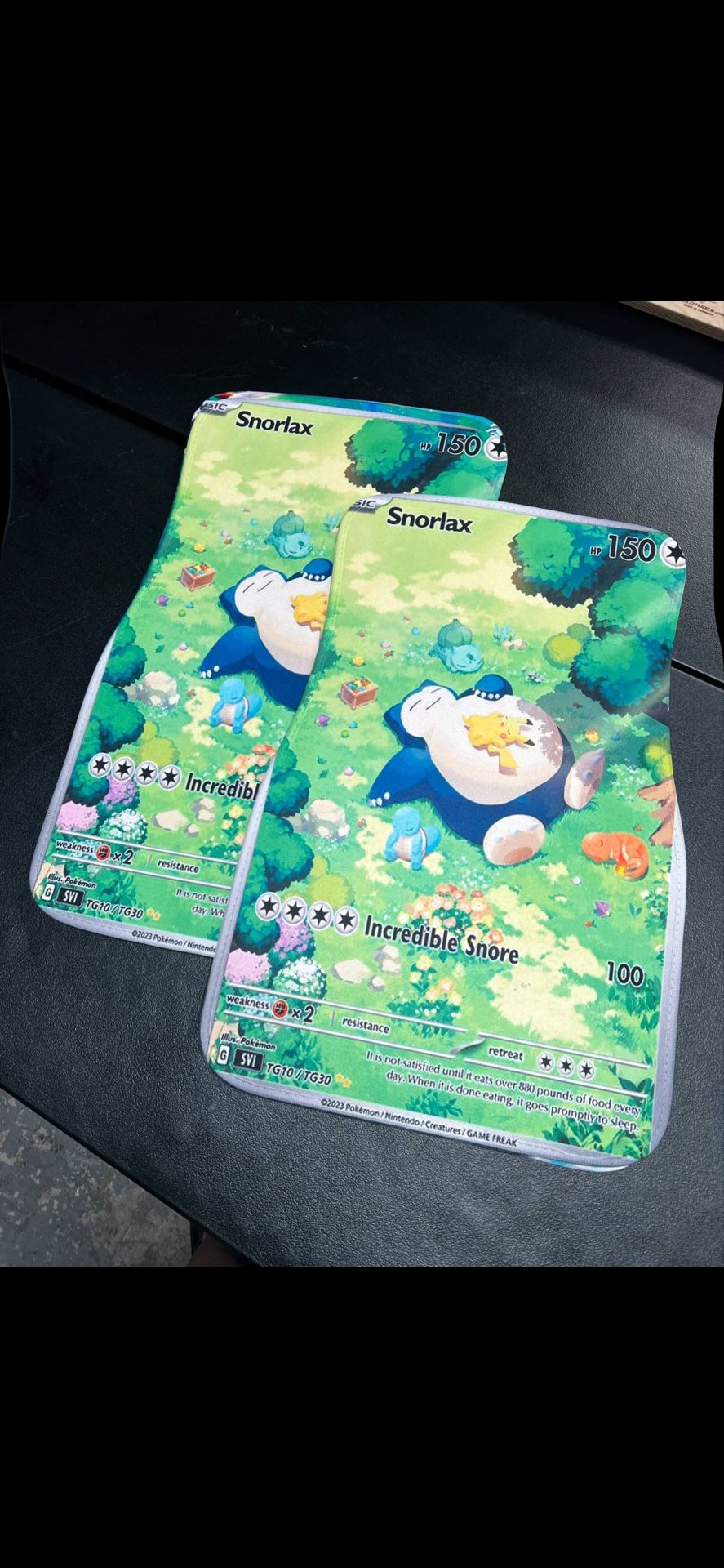 Pokémon Snorlax Car mat 1 pair