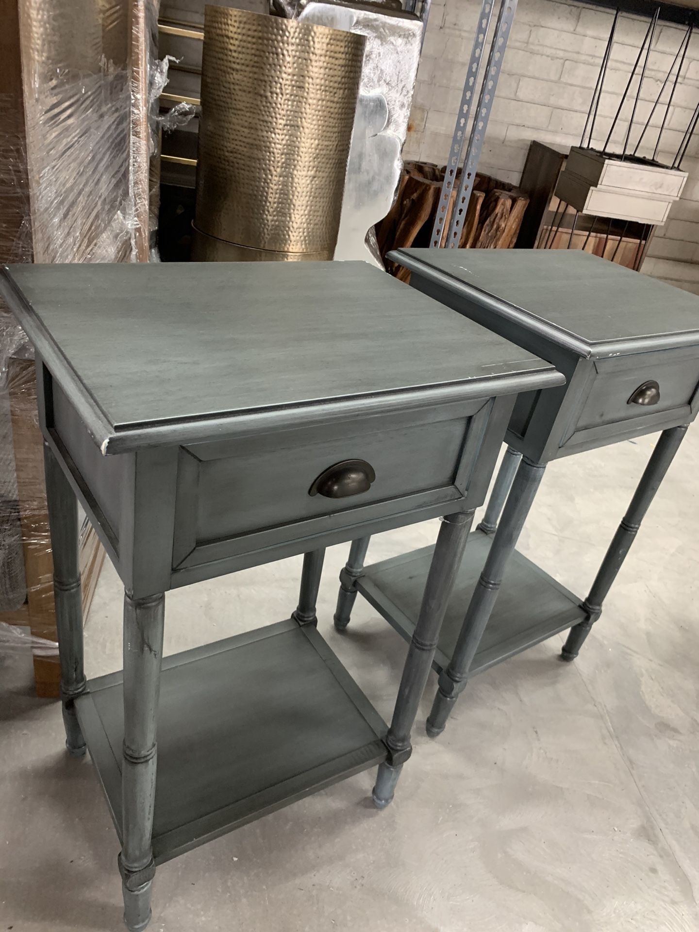 Pair of nightstands; side tables