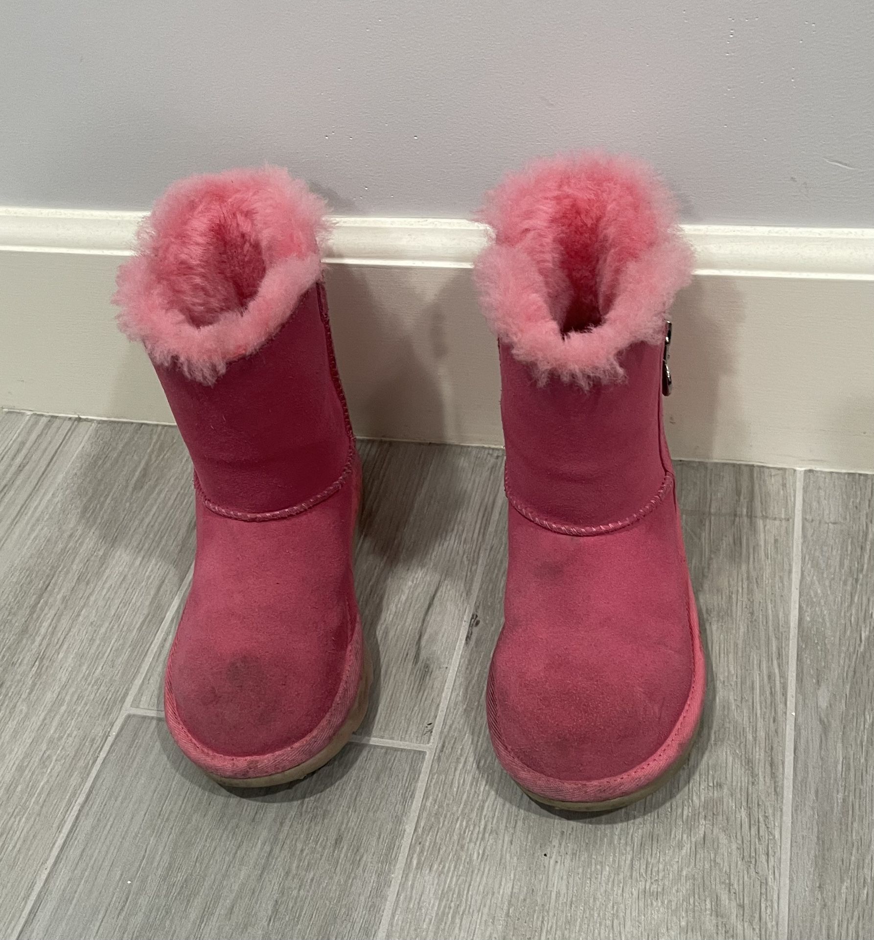 Girls Pink Ugg Boots Uggs Size 13