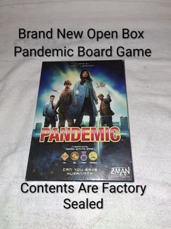Brand New Open Box Pandemic Award Winning Cooperative Board Game (Contents Are Factory Sealed)