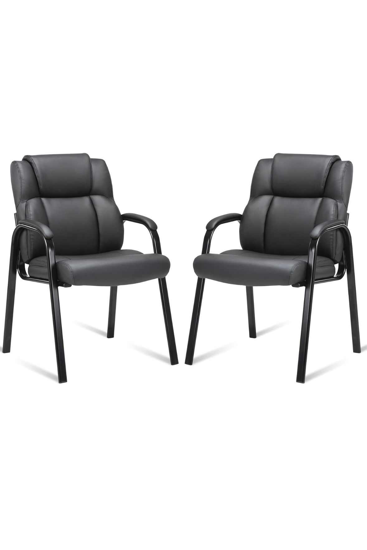 2 Clatina Leather Guest Chair