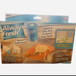 Always Fresh Seal Food Storage Vac As Seen on TV & Refill Combo
