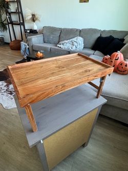 Acacia Wood Folding Tray Table