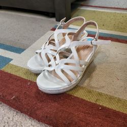 White 2T Size 1st Communion Shoes