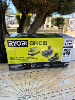 Ryobi 18V ONE+ 4Ah & 2Ah Starter Kit