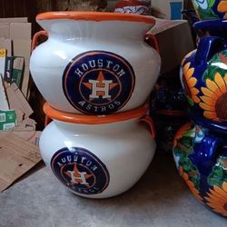 Astros Plant Pots Ceramic Hand Made 