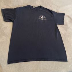 Mustang Club Shirt Men Large Blue Car Graphic Streetwear Crew Neck Workout Gym