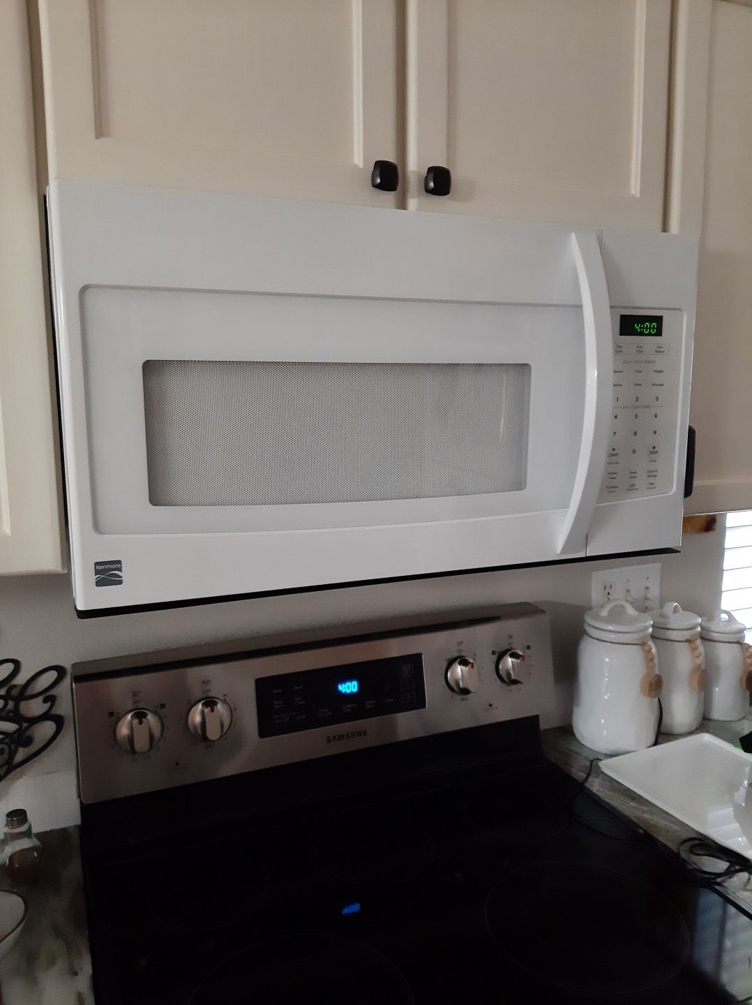 Over the range microwave