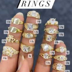 10k Real Gold Baby Rings