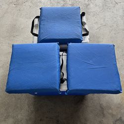 3 Portable Boat Cushions