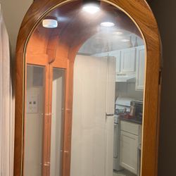 Curio Cabinet With Mirror Back 