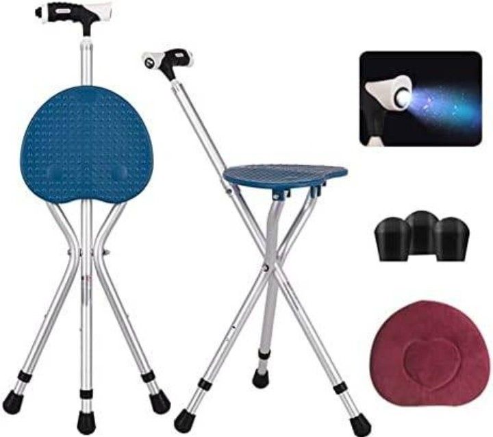 Folding Cane Seat Combo 400 lbs Capacity