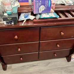 Red Oak Infant Bedroom Set