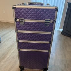 Beauty School Rolling Case W/acessories