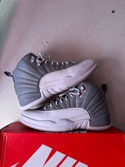 Air Jordan 12 Retro Grey High-Top Sneakers