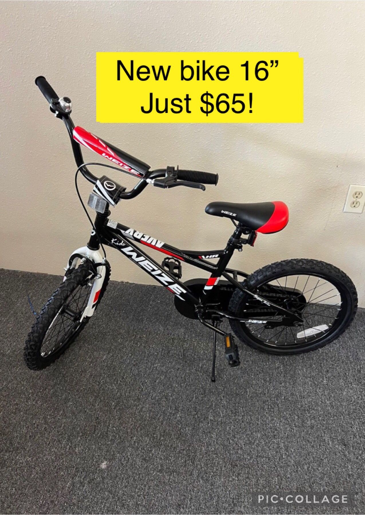 New Zeize Kids Bike, 16 Inch Children Bicycle for Boys Girls from $100 just $65!