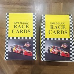 1990 MAXX RACE CARDS NASCAR Set 2 New In Box 72 Packets
