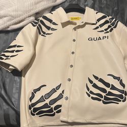 Guapi Hell-Dragger Leather Cream Shirt