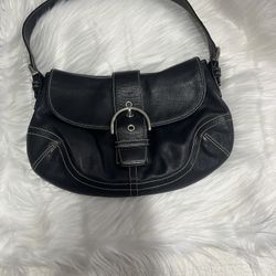 Coach Black Leather Bag