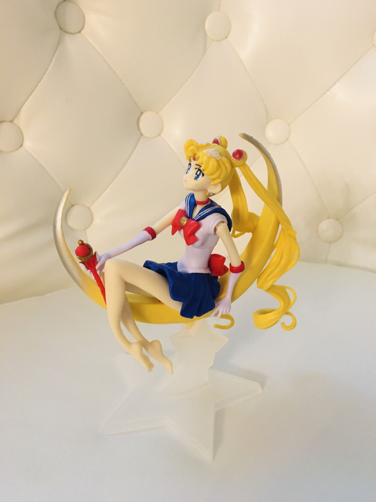 Sailor Moon Action Figure, 6" Long by 4.5" W, this doll could be used as a toppers of Birthday's Cake also