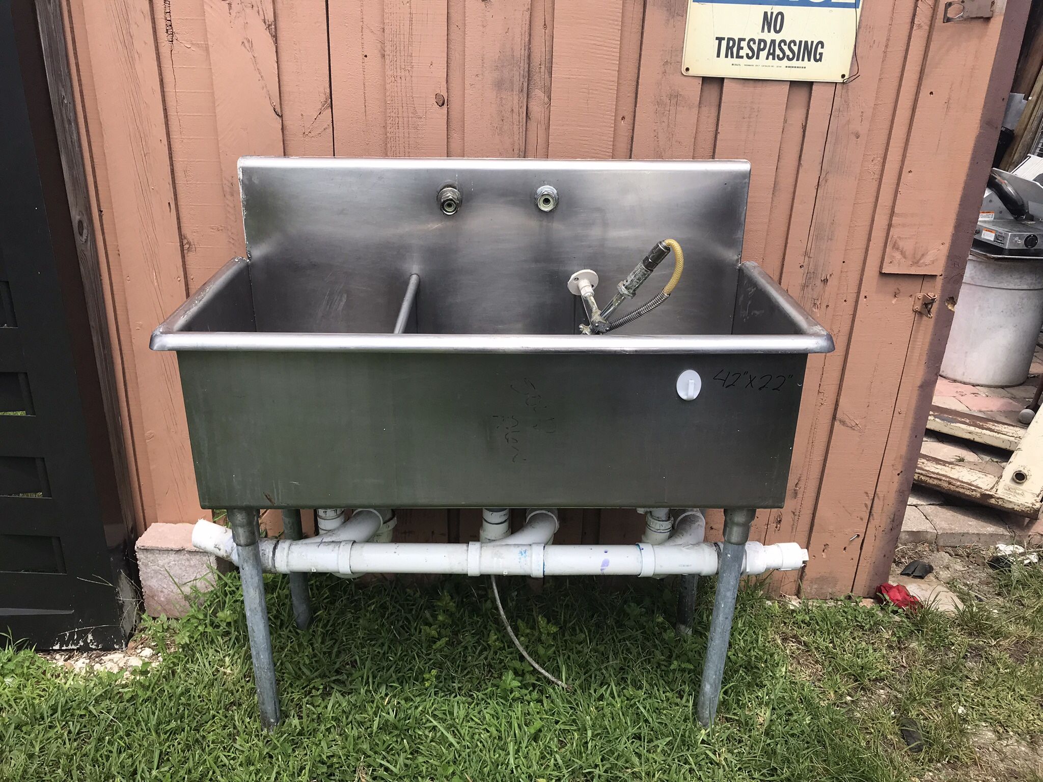 Fregadero Comercial De Tres Huecos X 280$