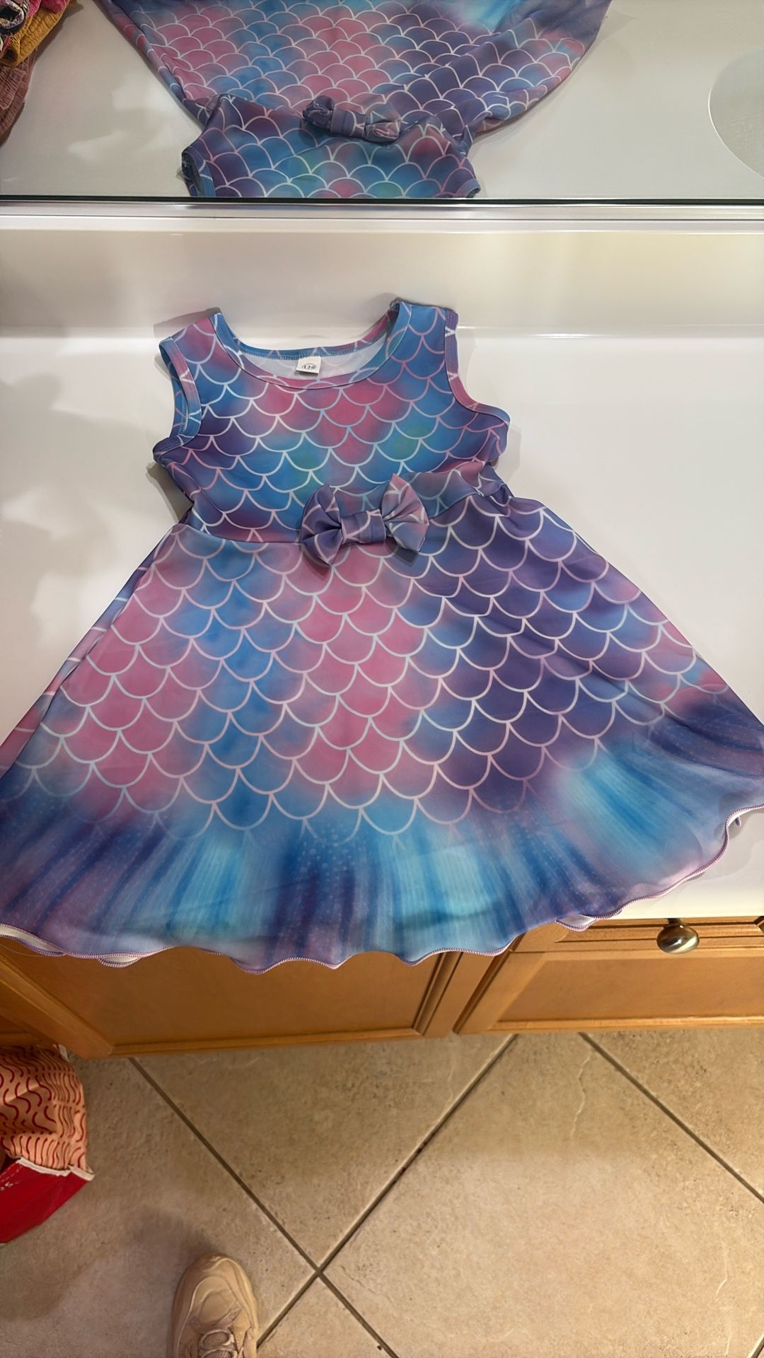 Girls Mermaid Dress Size 5/6t $4