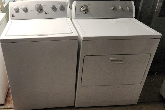 XL Capacity Kenmore Washer And Whirlpool Gas Dryer