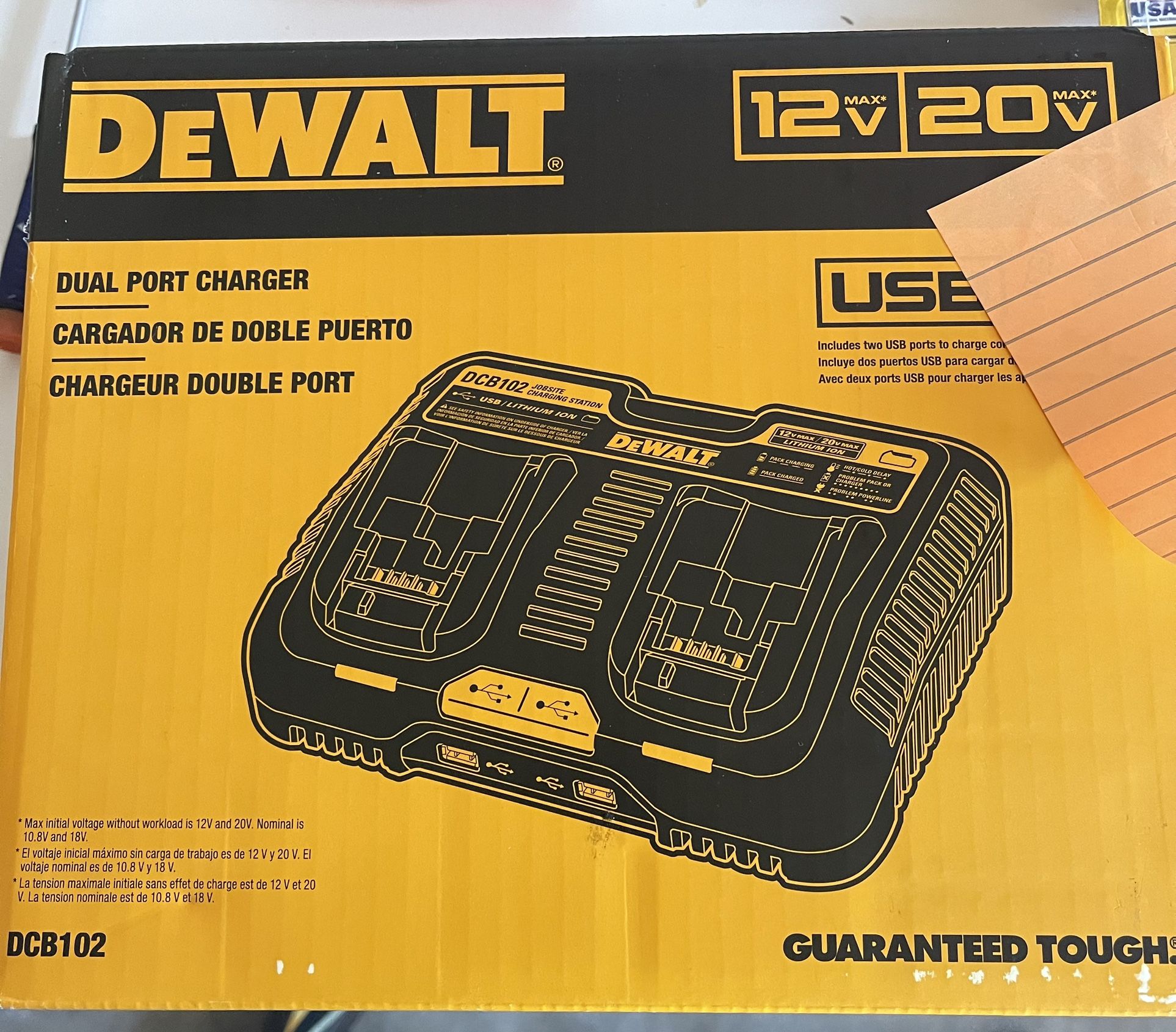 Dewalt Charger W/ USB Port