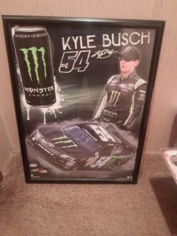 Monster Energy  Kyle Busch Framed Poster