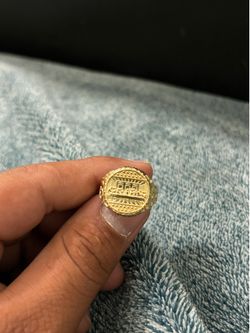 gold last supper ring