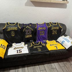 LA Lakers Jerseys Kobe, Lebron, Davis, Reaves, Vincent Men & Kids Sizes