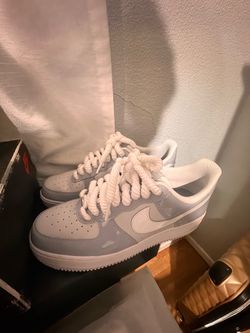 Custom blue Air Force’s size 9
