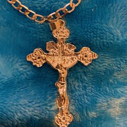 Brand New 925 Sterling Silver Cross Religious Chain Necklace 