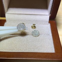 Screw Back 10K Gold .25ct 