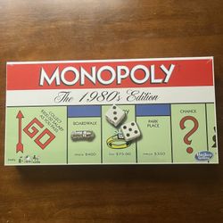 Monopoly The 1980s Edition – Retro Board Game – Complete Set