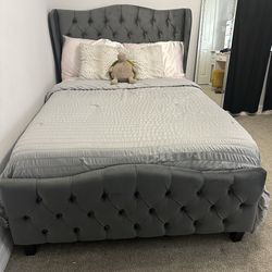 Upholstered Full Size Bed Frame