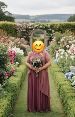 Vestido de dama  talla 20   (2 XL)