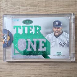 2024 Topps Tier One -  Derek Jeter #T1RD-DJ Green /49 (MEM)
