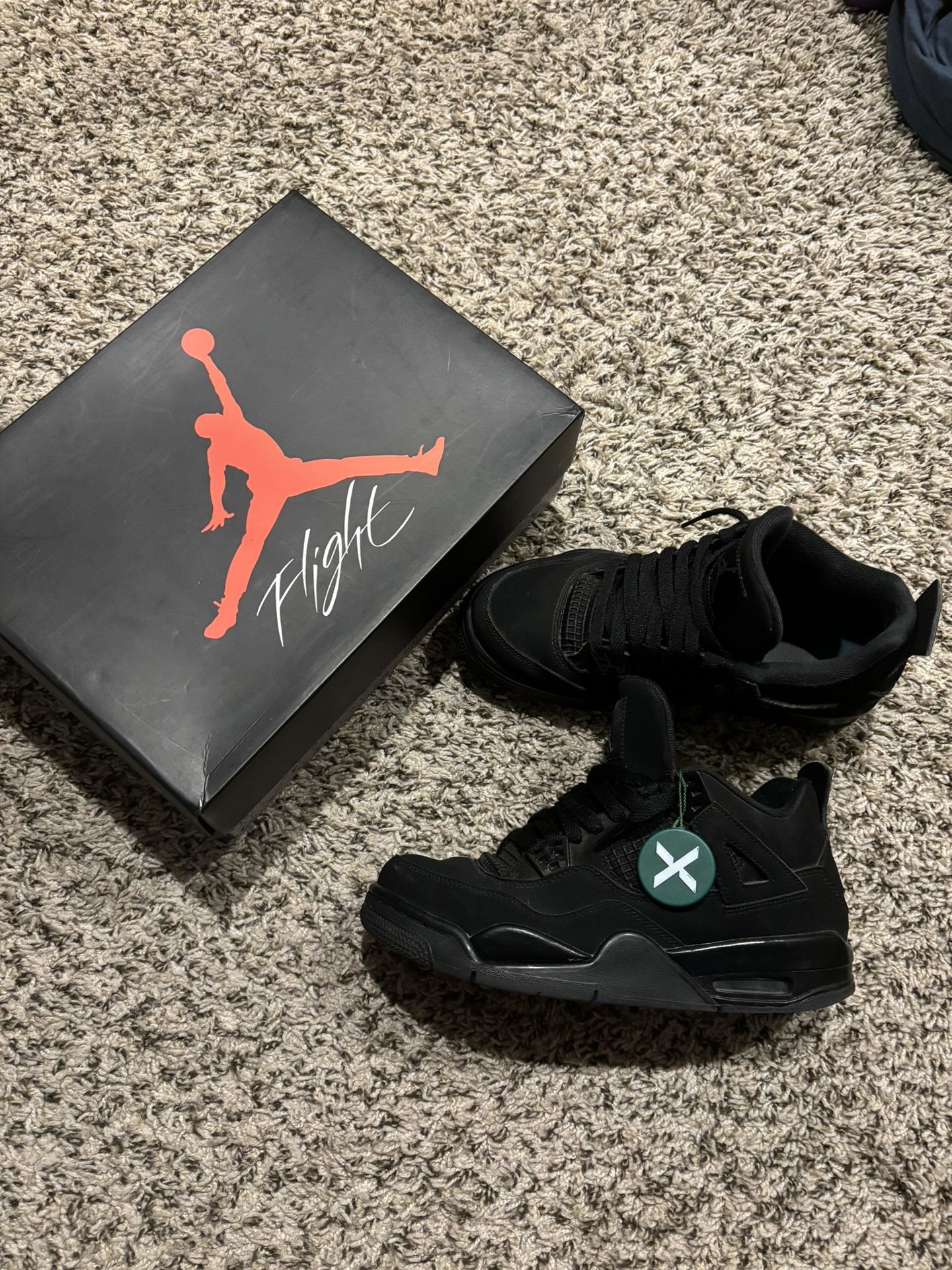 Real Black Cat Jordan 4s