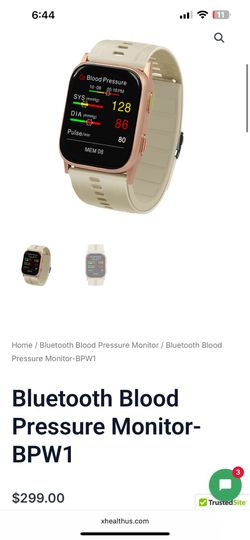 EZHealth BPW1 Blood Pressure Smart Watch – Open Box, Brand New – $65