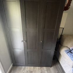 Black closet dresser