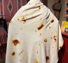Searoomy Burritos Tortilla Blanket, Wrap Blanket Double Sided, With Sleep Mask
