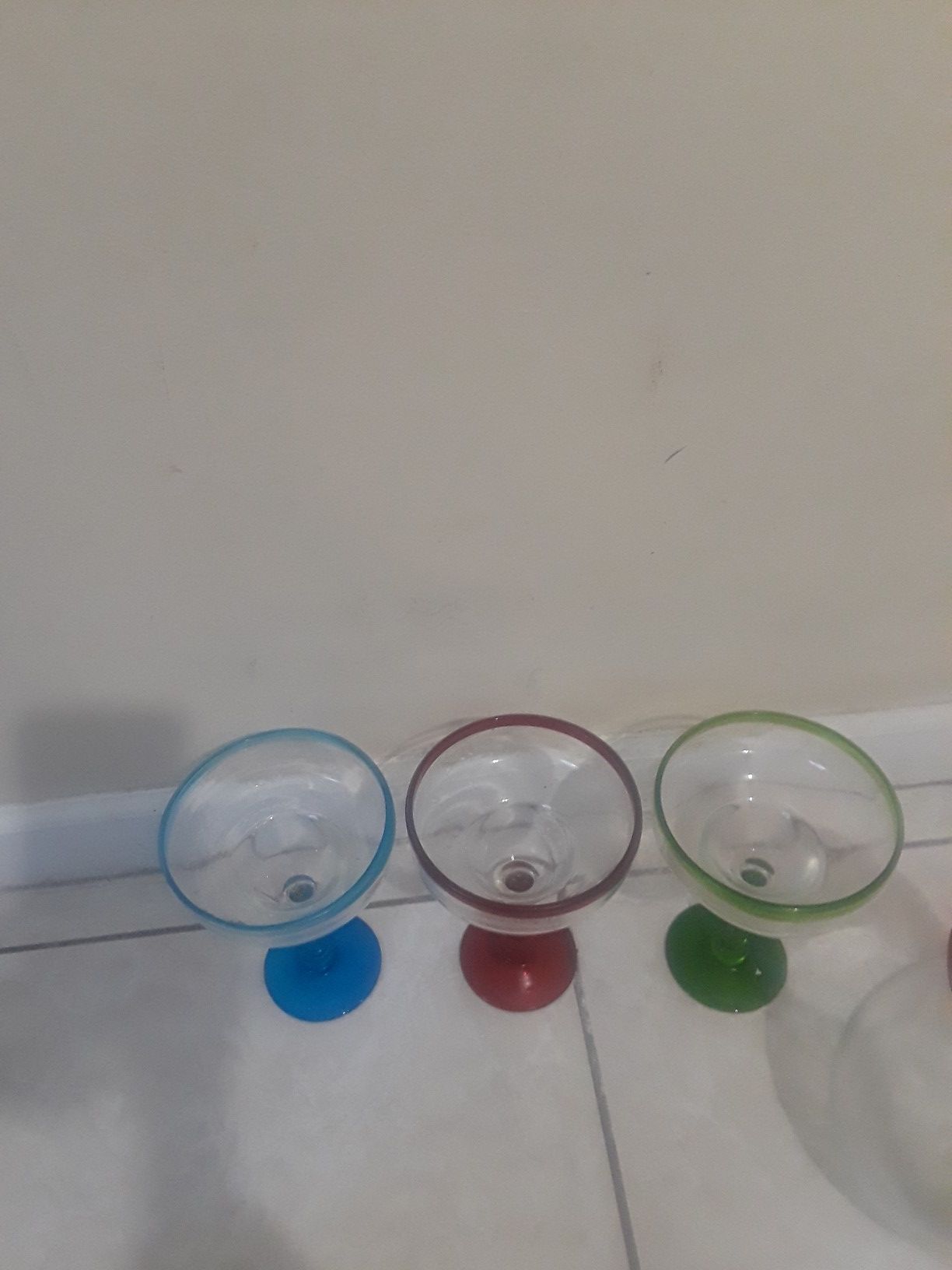 4 piece margarita glass set