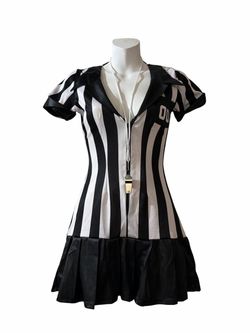 Referee Adult Women’s Halloween Costume. Size XS/S (New) *Dress *Whistle.