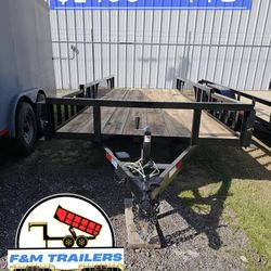2026 18x76 Trailer Brakes and Side Ramps