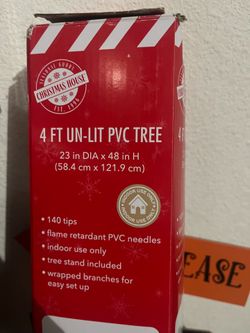 2 4ft unlit trees